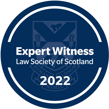 Law Society of Scotland Expert Witness logo 2022