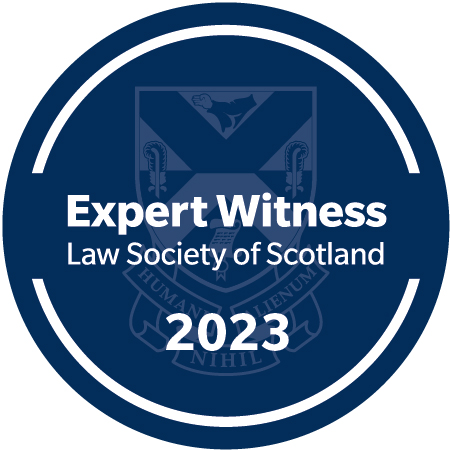 Law Society of Scotland Expert Witness logo 2023